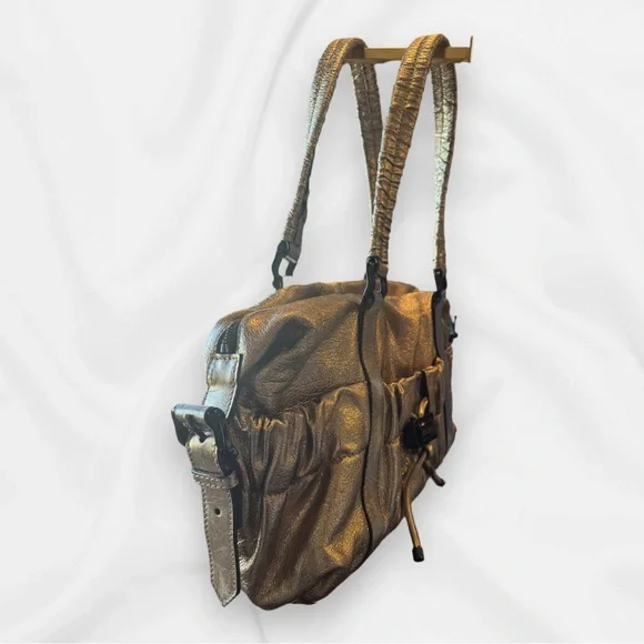 Burberry Metallic Goldstone Leather calfskin Satchel - Picture 7 of 16